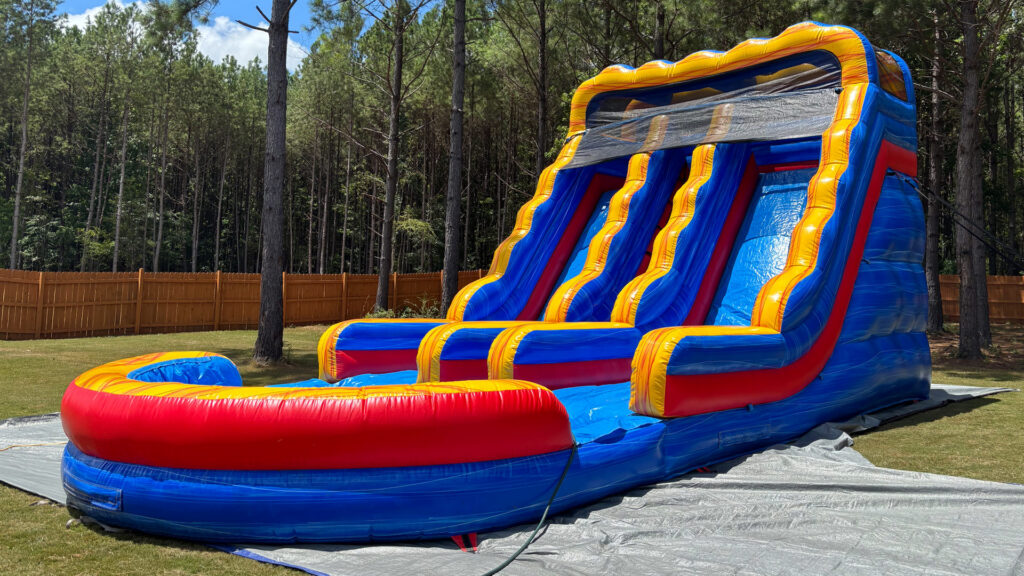 18' Rainbow Double Slide Inflatable