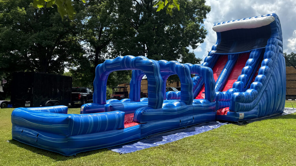 22' Blue Double Marble Inflatable
