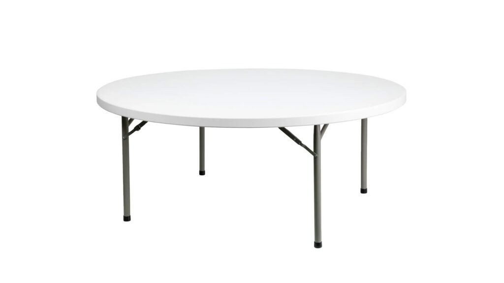 6' Round Plastic Table